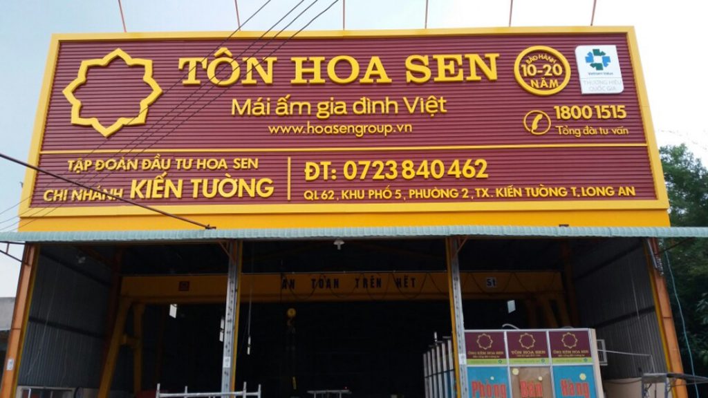 Bảng Hiệu Tole Dán Decal